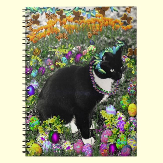Freckles in the Hunt for Easter Eggs Spiral Note Book