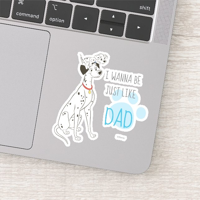 Freckles On Pongo's Head Sticker (Detail)