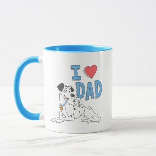 Freckles  Pongo _ I Love Dad Mug