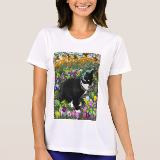 Freckles, Tux Cat, in the Hunt for Easter Eggs T-shirts