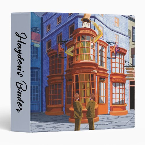 Fred and George at Weasleys Wizard Wheezes 3 Ring Binder