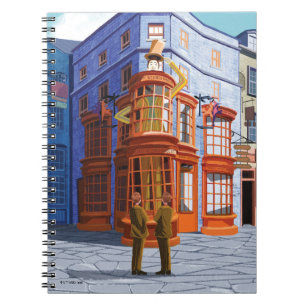 Fred and George at Weasley's Wizard Wheezes Notebook