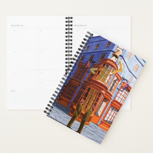 Fred and George at Weasleys Wizard Wheezes Planner