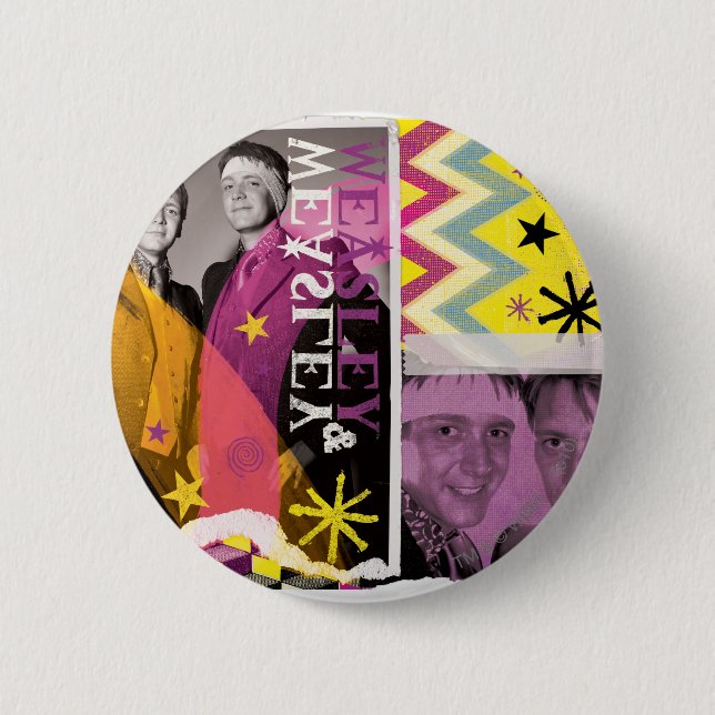 Fred and George Weasley Pinback Button (Front)