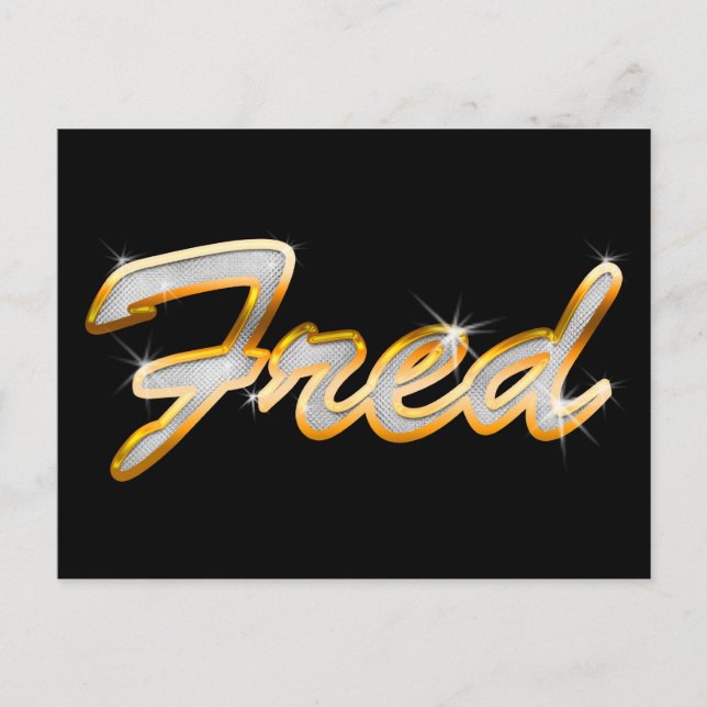 Fred Bling Postcard (Front)