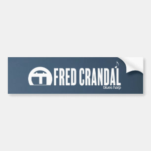 Fred Crandal Blues Harp Bumper Sticker