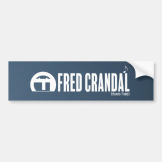 Fred Crandal Blues Harp Bumper Sticker