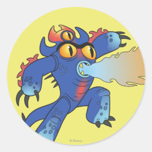 Fred Flamethrowers Classic Round Sticker