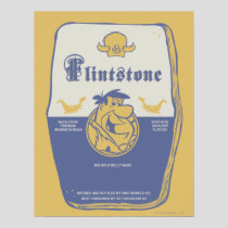 Fred Flintston Big Bold Belly Wash Poster