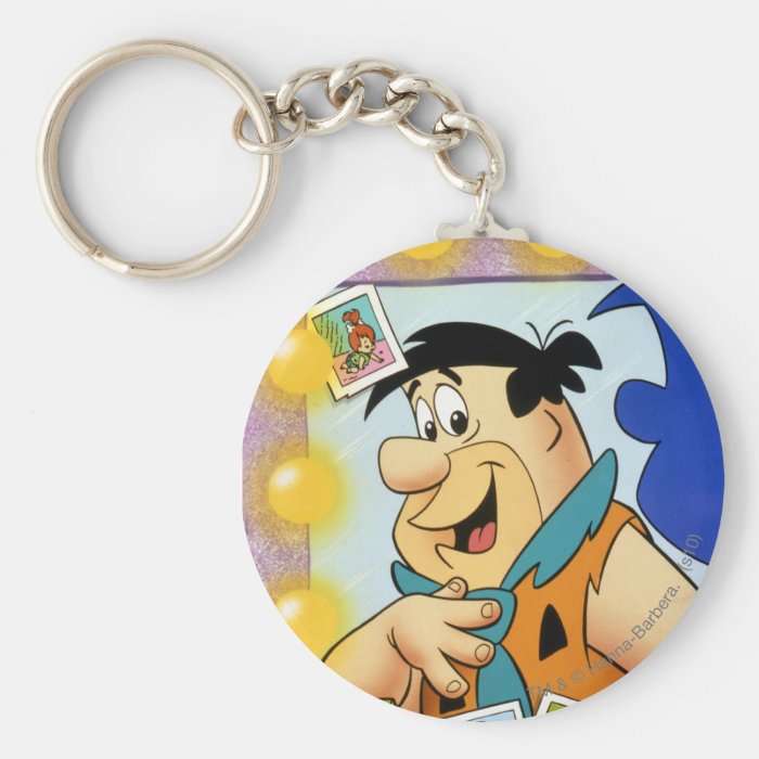 Fred Flintstone Look In Mirror Keychains