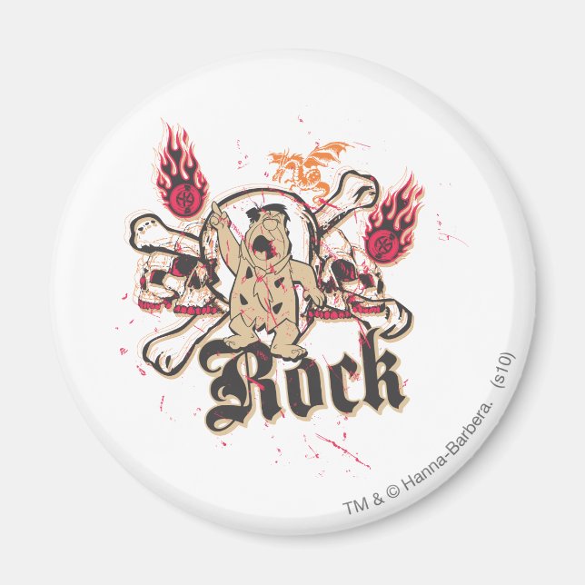 Fred Flintstone  Rock Magnet (Front)