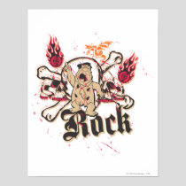 Fred Flintstone  Rock Poster