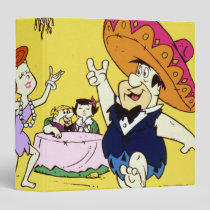 Fred Flintstone Wilma Barney and Betty Fiesta Binder