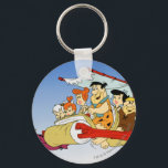Fred Flintstone Wilma Barney and Betty PEBBLES™ Keychain<br><div class="desc">The Flintstones</div>