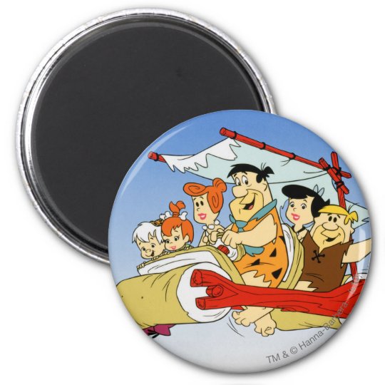 Fred Flintstone Wilma Barney And Betty Pebbles™ Magnet