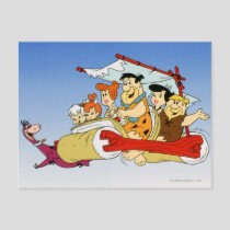 Fred Flintstone Wilma Barney and Betty PEBBLES™ Postcard
