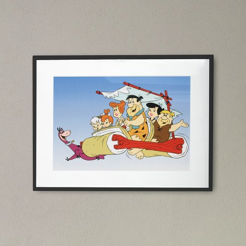 Fred Flintstone Wilma Barney and Betty PEBBLES Poster