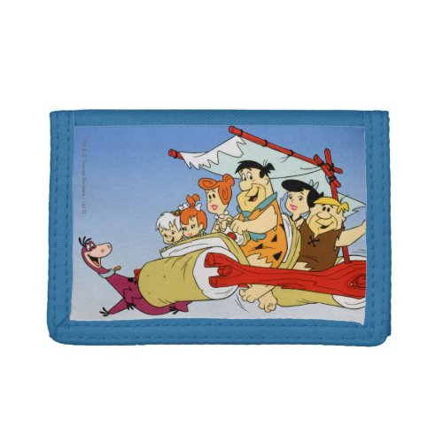 Fred Flintstone Wilma Barney and Betty PEBBLES Tri_fold Wallet