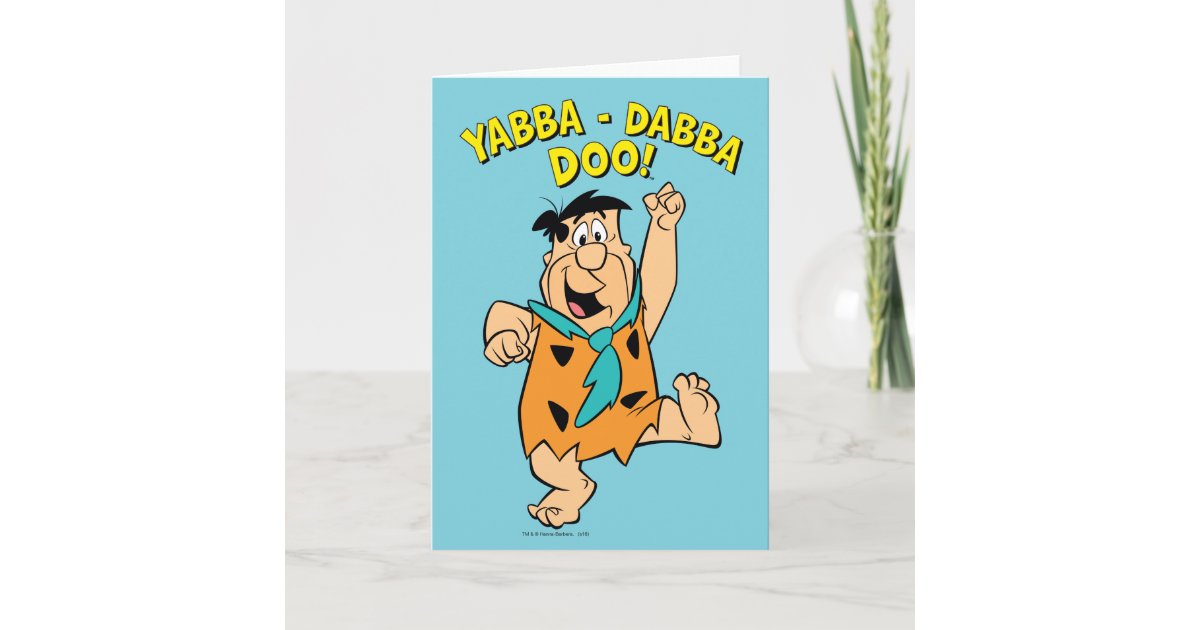 Fred Flintstone Yabba-Dabba Doo! Card