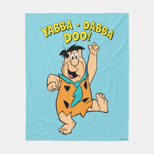 Fred Flintstone Yabba_Dabba Doo Fleece Blanket