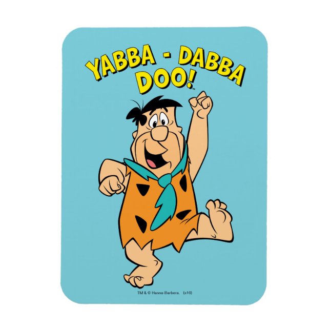 Fred Flintstone Yabba-Dabba Doo! Magnet (Vertical)