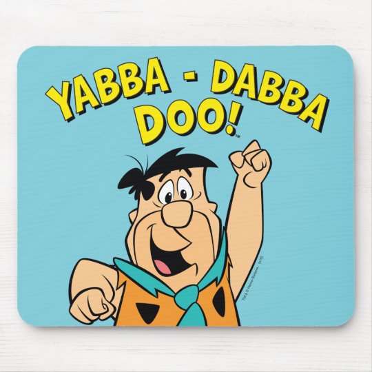 Fred Flintstone Yabba-Dabba Doo! Mouse Pad | Zazzle.com