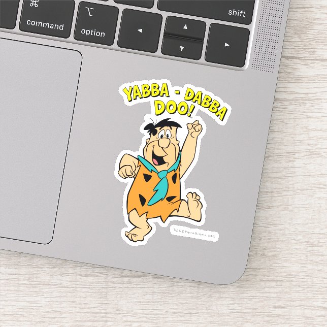 Fred Flintstone Yabba-Dabba Doo! Sticker (Detail)