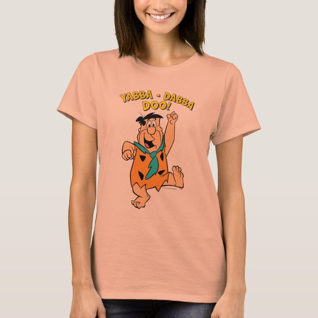 Fred Flintstone Yabba-Dabba Doo! T-Shirt (Front)