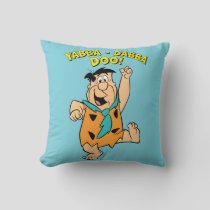 Fred Flintstone Yabba-Dabba Doo! Throw Pillow