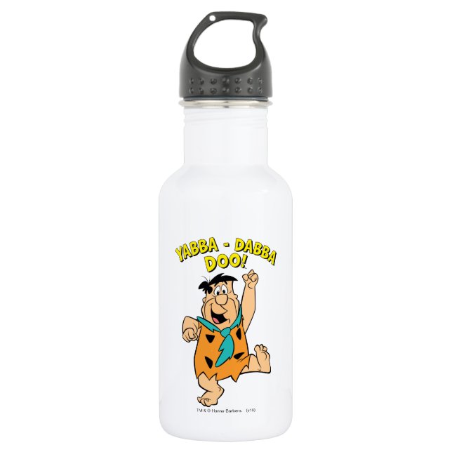Fred Flintstone Yabba-Dabba Doo! Water Bottle (Front)