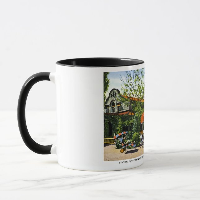 Fred Harvey Hotel, Albuqurque, New Mexico Mug (Left)