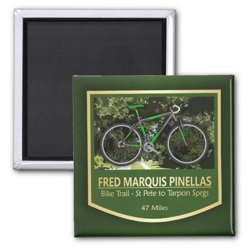 Fred Marquis Pinellas Trail bike2 Magnet