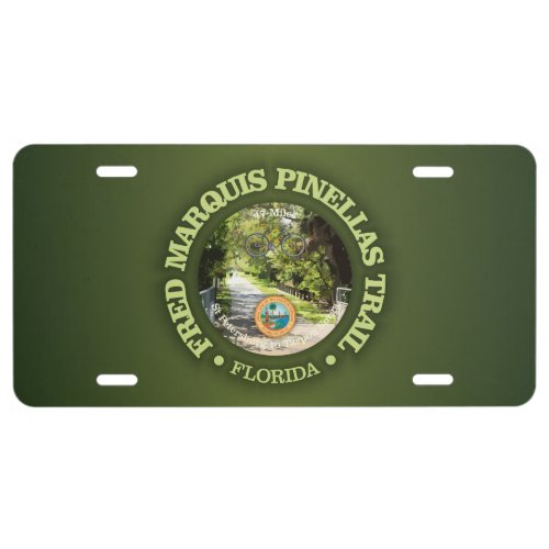 Fred Marquis Pinellas Trail cycling c License Plate