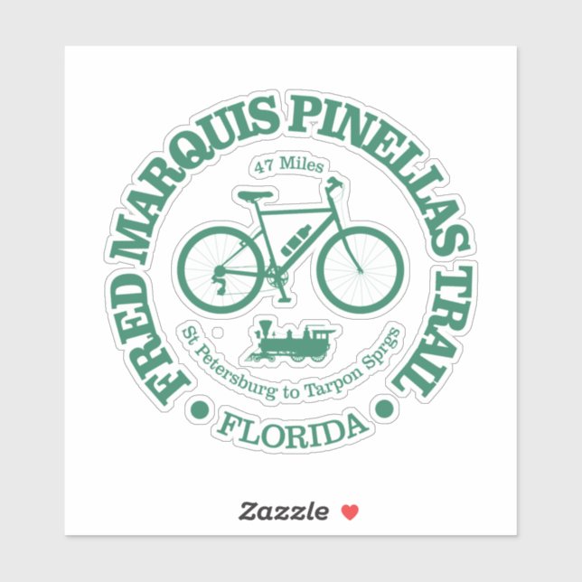 Fred Marquis Pinellas Trail (cycling) Sticker (Sheet)