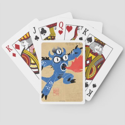 Fred Monster Suit Poker Cards