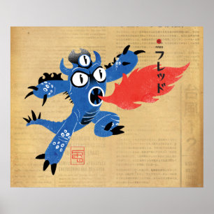 Fred Monster Suit Poster