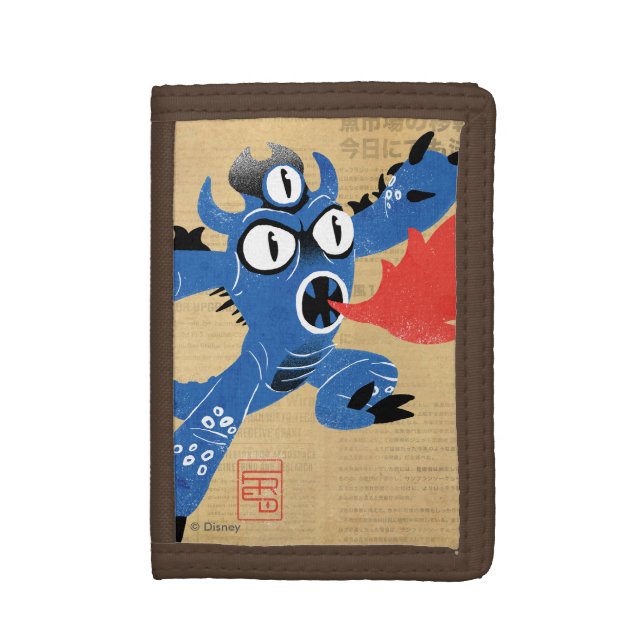 Fred Monster Suit Trifold Wallet (Front Vertical)