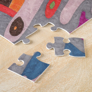 "Fred the Cosmic Worm" Abstract Art Jigsaw Puzzle
