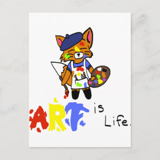 Fred the Fox- Artist Postcard