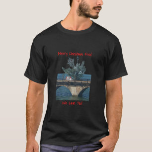 Fred the Tree Merry Christmas Florida Keys 7 Mile  T-Shirt