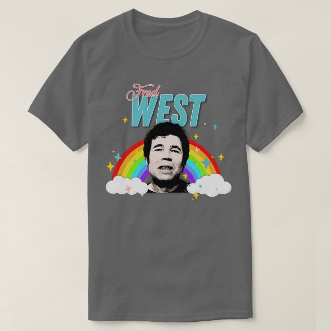 Fred West 90s Style Cute Aesthetic Design T-Shirt (Design Front)