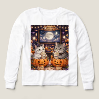Freda and Junior Halloween Movie Night Sweatshirt Tri-Blend Shirts