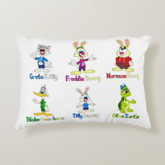 Freddie Bunny and Gang Accent Pillow