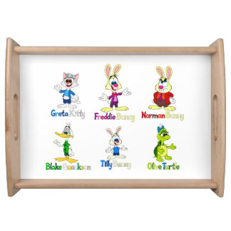 Freddie Bunny and Gang Serving Tray