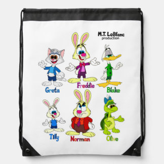 Freddie Bunny & Friends Drawstring Bag