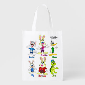 Freddie Bunny & Friends Grocery Bag
