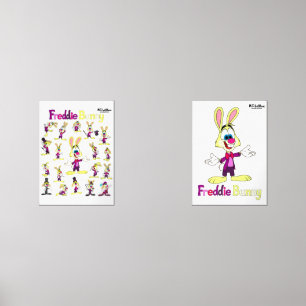 Freddie Bunny Poster Wall Art Sets