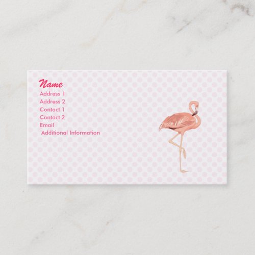Freddy Flamingo Business Card Templates