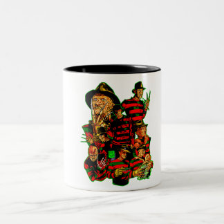 Freddy Movie Horror Two-Tone Coffee Mug