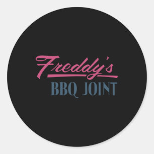 Freddy’s Bbq Joint Classic Round Sticker